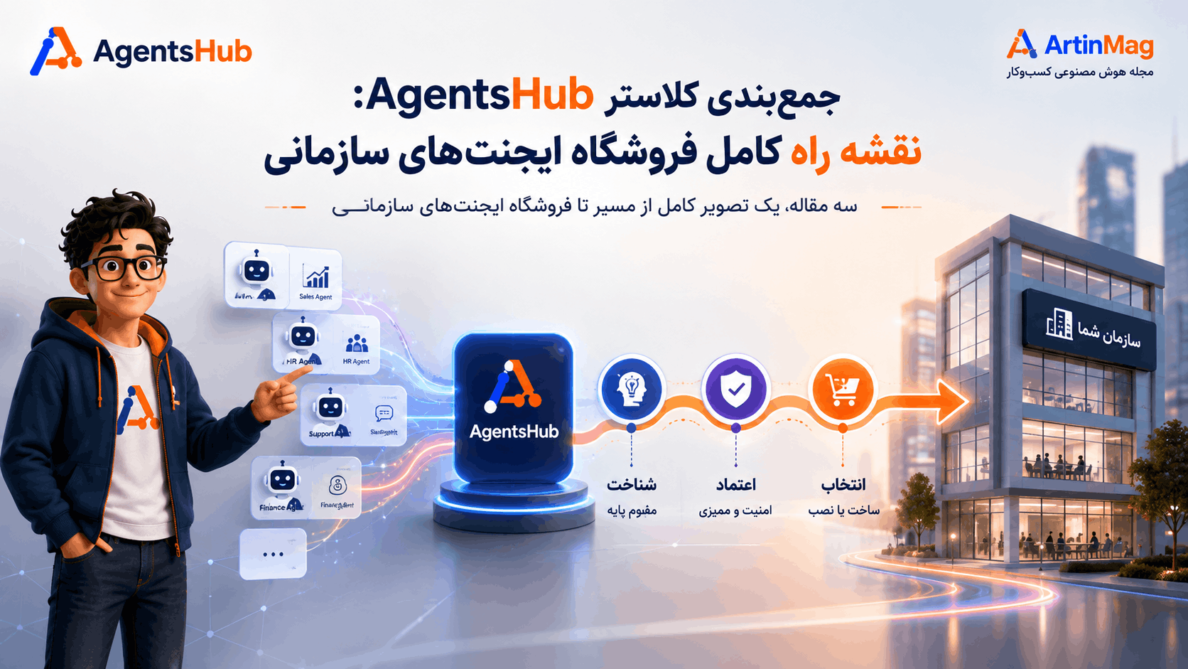نقشه راه کامل کلاستر AgentsHub — مفهوم، امنیت، و تصمیم ساخت یا نصب
